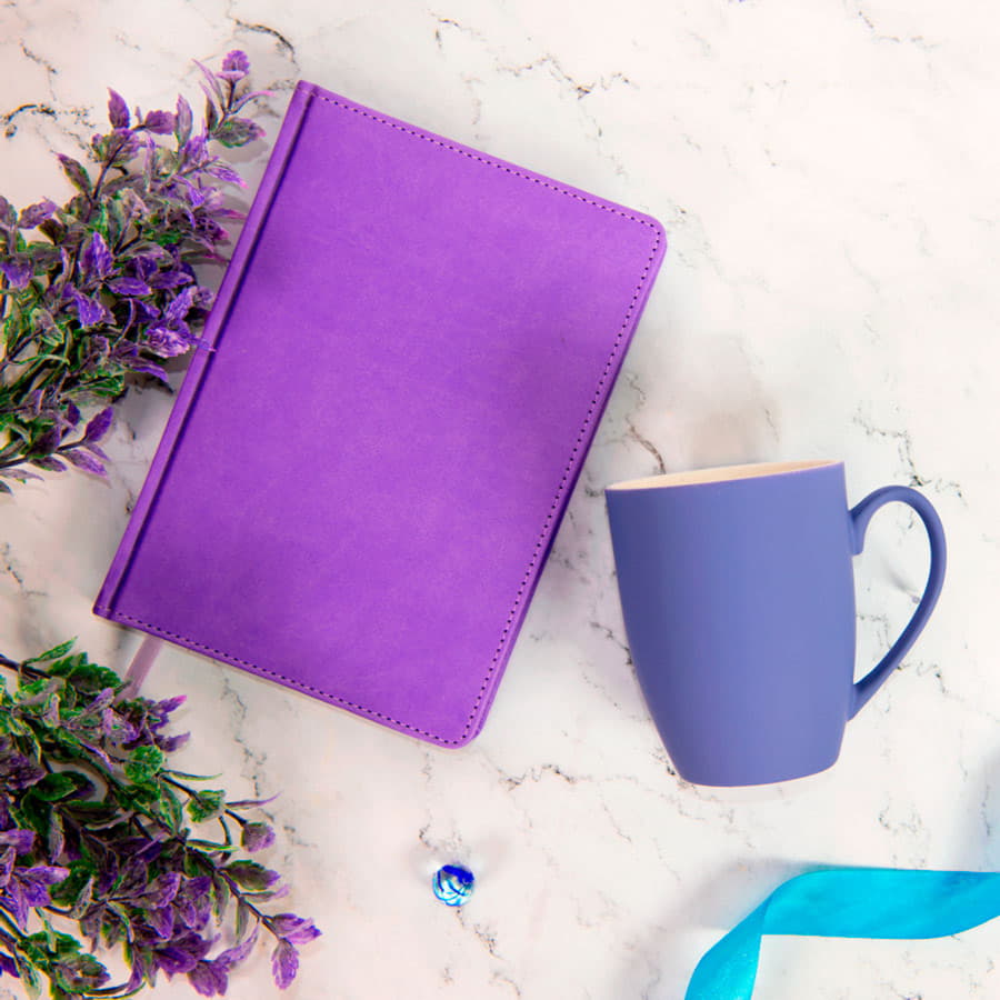 Кружка SWEET с прорезиненным покрытием, ярко-красный-4