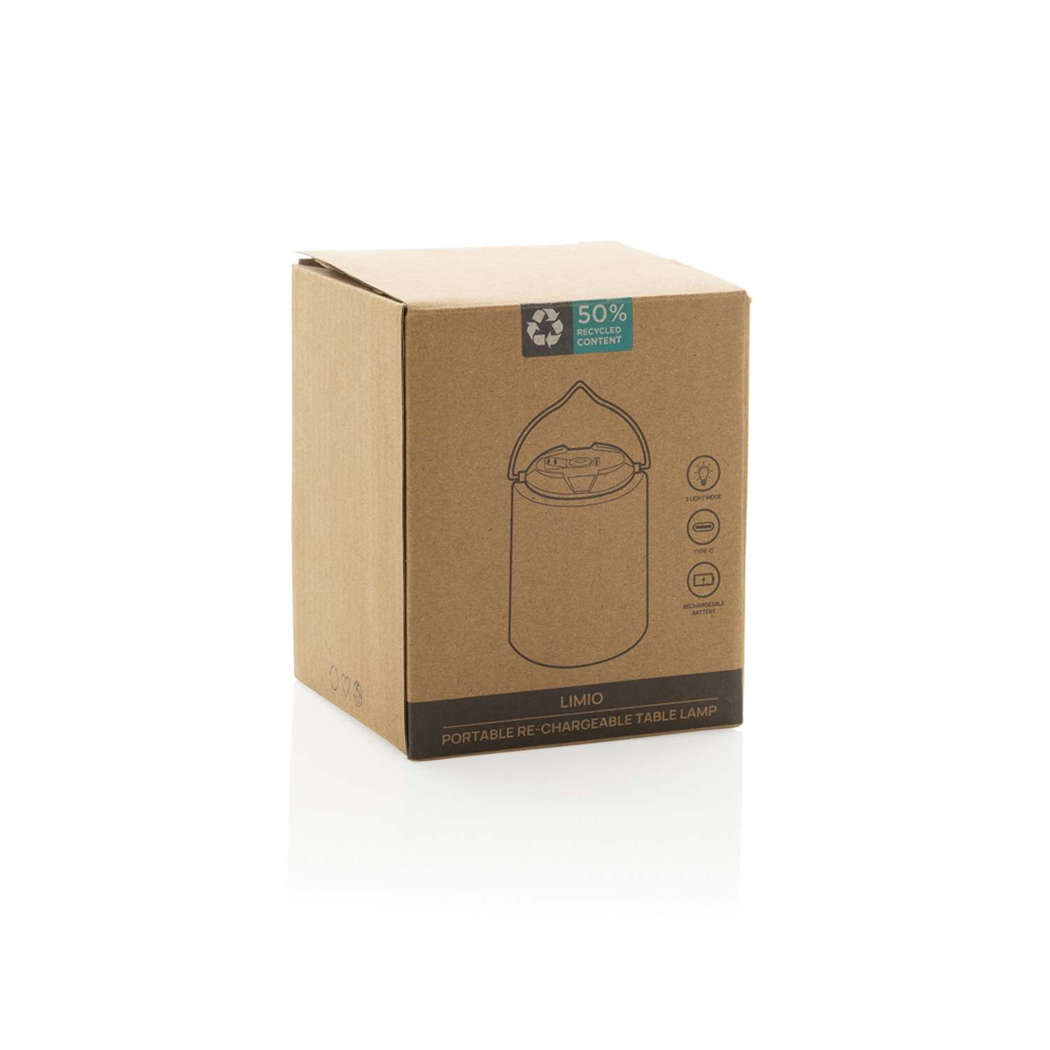 Настольная лампа Limio из переработанного пластика RCS-3