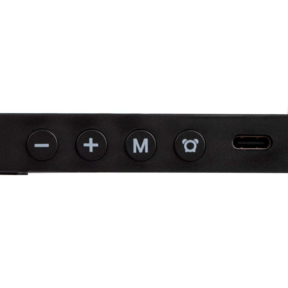 Зарядная станция с часами Clock Nest, черная-4