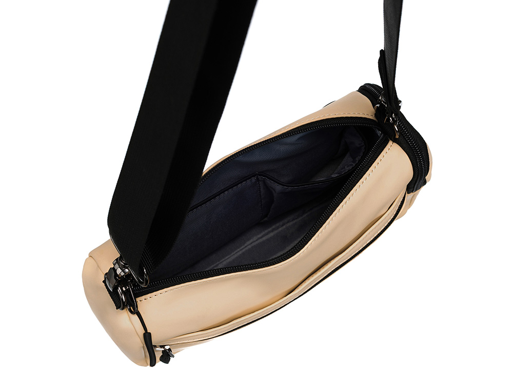 Сумка через плечо TORBER НОВА, бежевый, полиэстер, 25 х 17 х 9,5 см-4