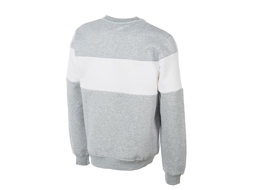 Свитшот блокинг Edinburgh, серый меланж/белый, мужской-5