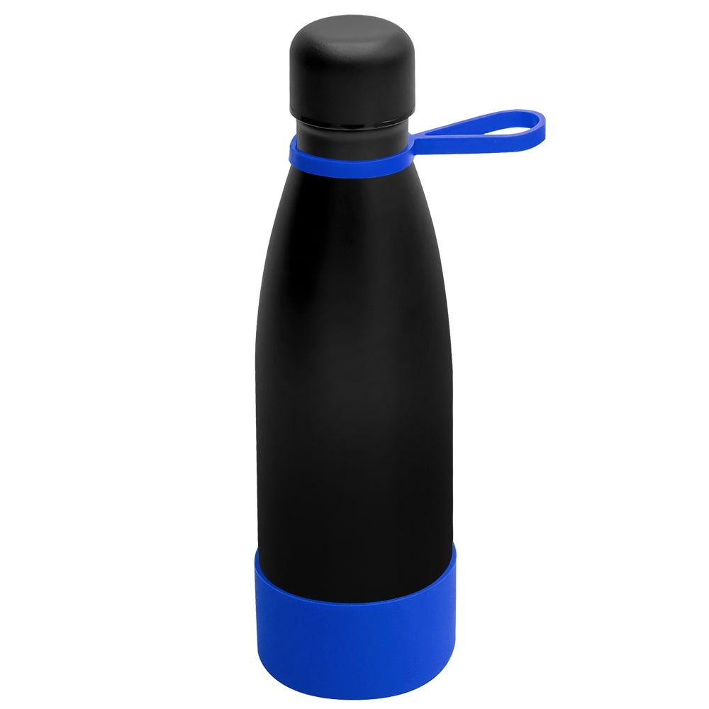 Термобутылка герметичная вакуумная Olivia To Go, Чёрный/синий-0