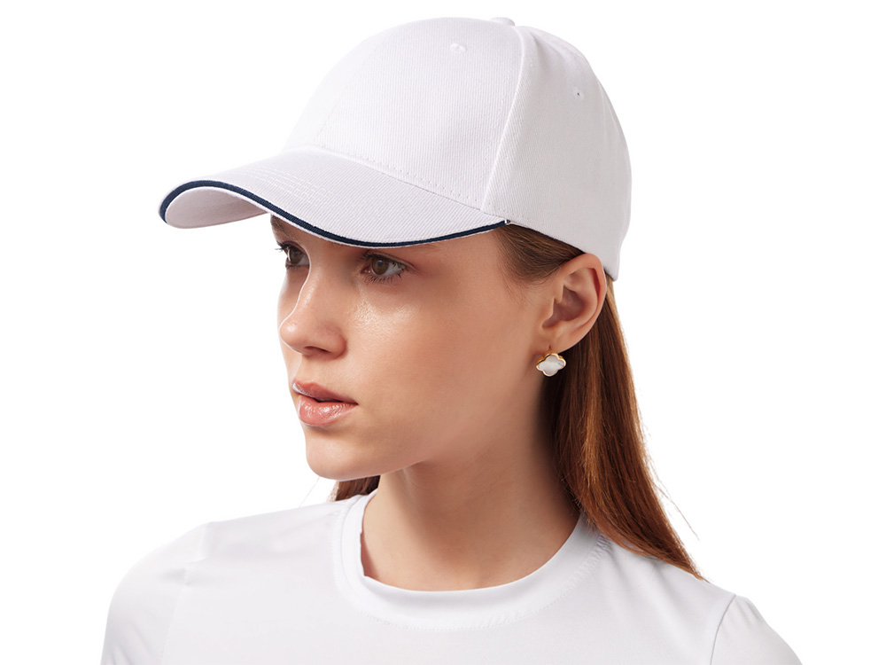 Бейсболка Cancun, белый/темно-синий-2