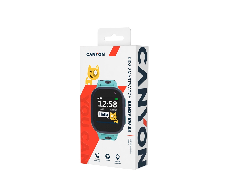 Детские часы Canyon Sandy KW-34, серо-голубой-5