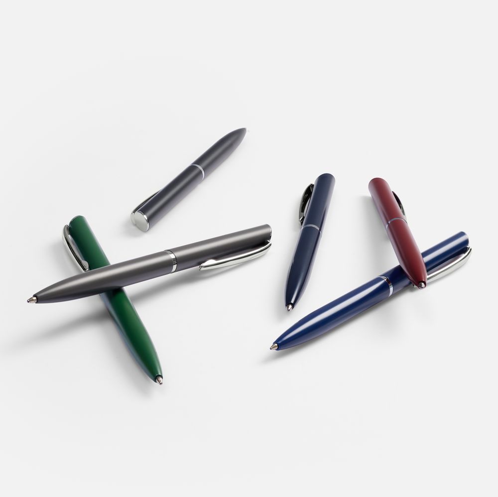 Ручка шариковая Ringa, темно-зеленая-3