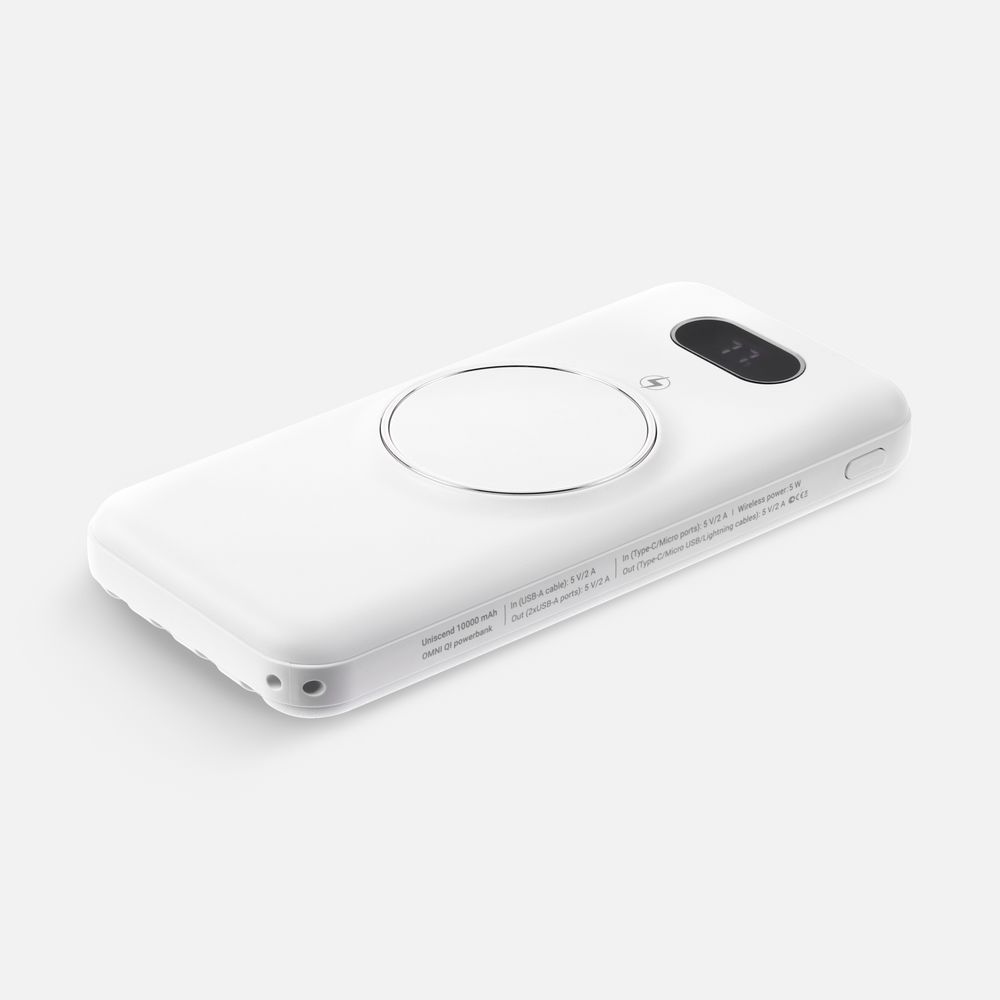 Аккумулятор Omni Qi 10000 мАч, ver.2, белый-0