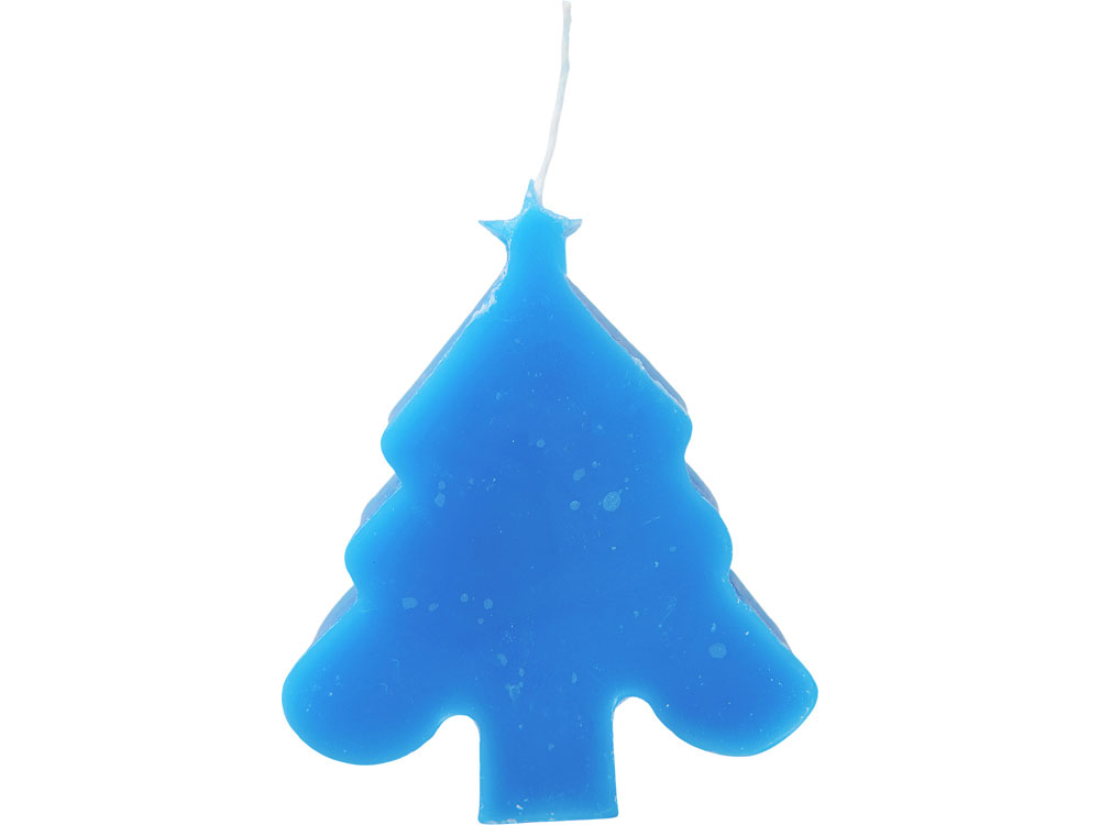Свеча Елочка, синий-2