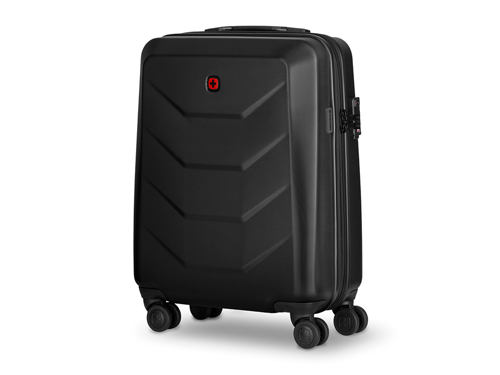 Чемодан WENGER Prymo, чёрный, малый, 40х55х20 см, 36 л, ABS+PC-0