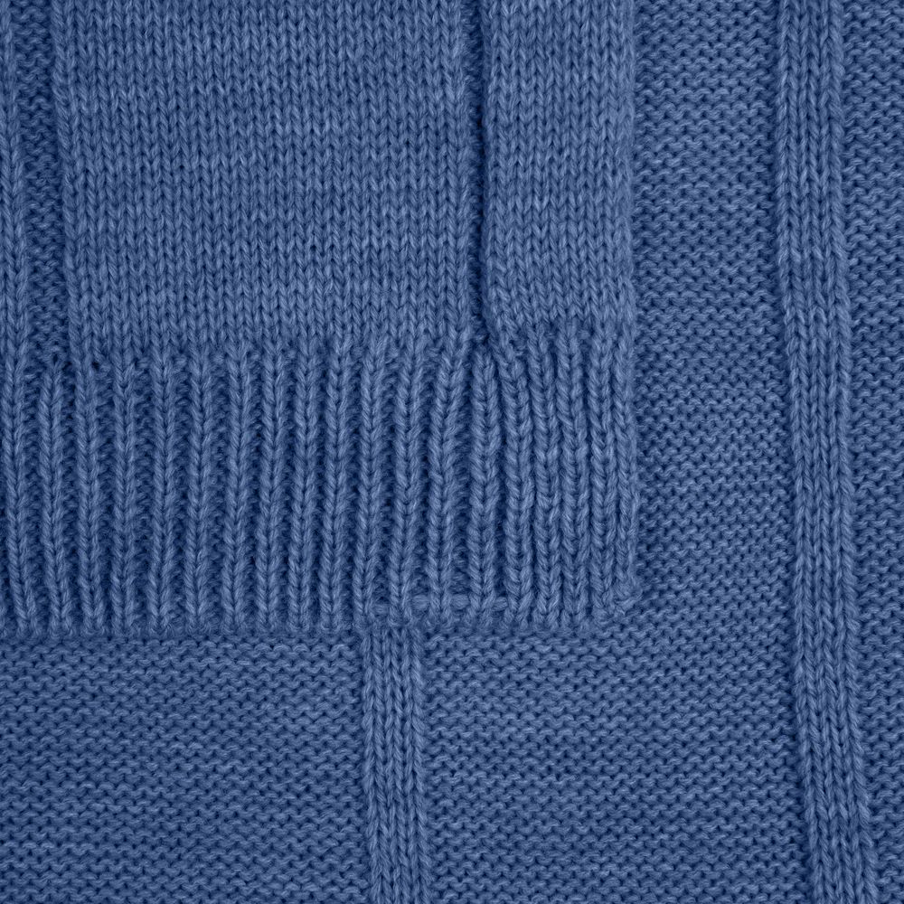 Плед Bambolay, синий (черника)-3