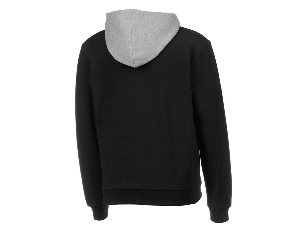 Толстовка с капюшоном Amsterdam мужская, черный/серый меланж-2