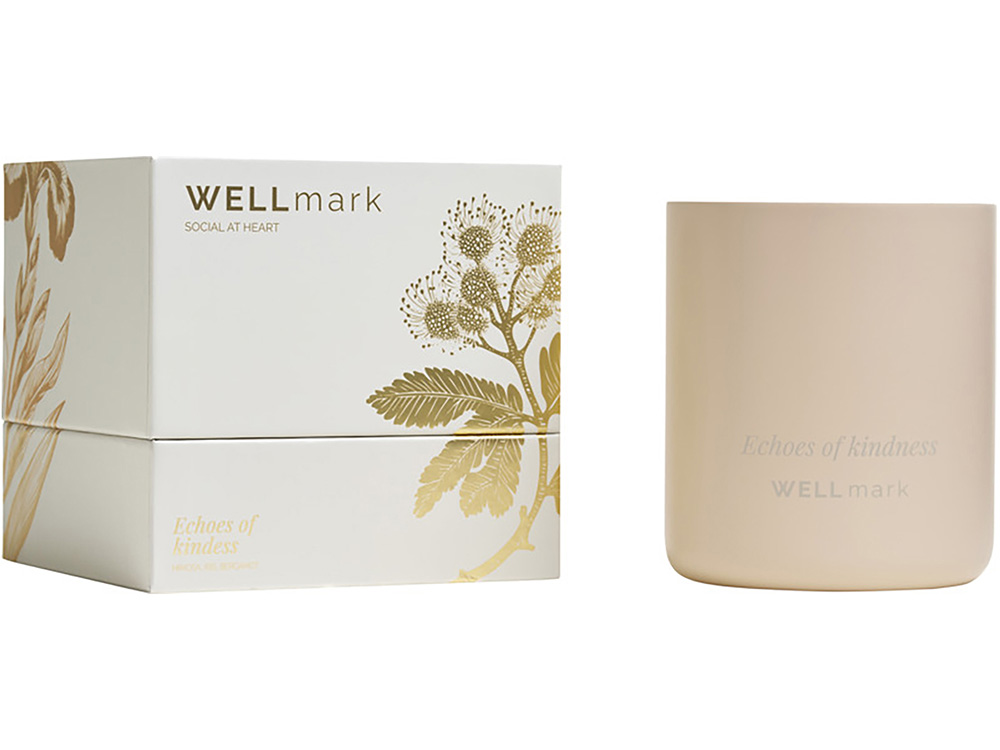 Ароматическая свеча Wellmark Echoes of Kindness- Ecru бежевый-3