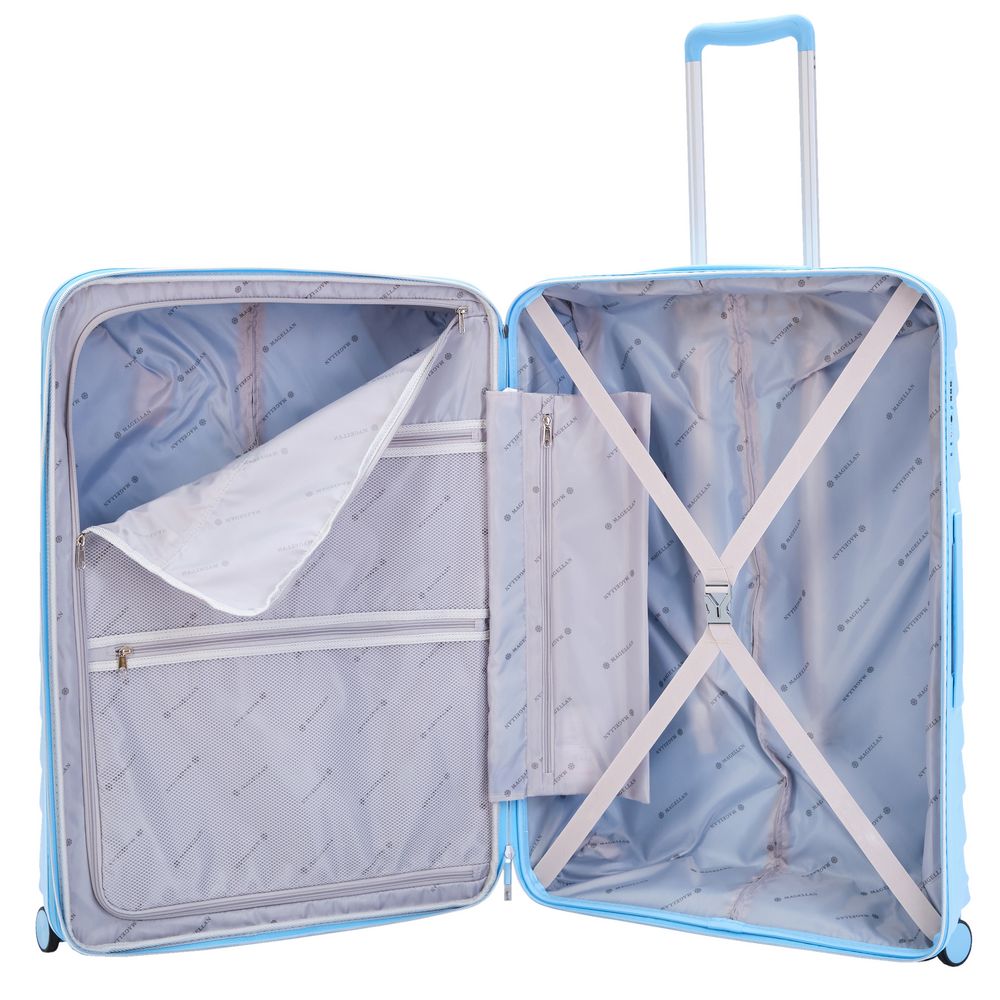 Чемодан Victoria L, голубой-3