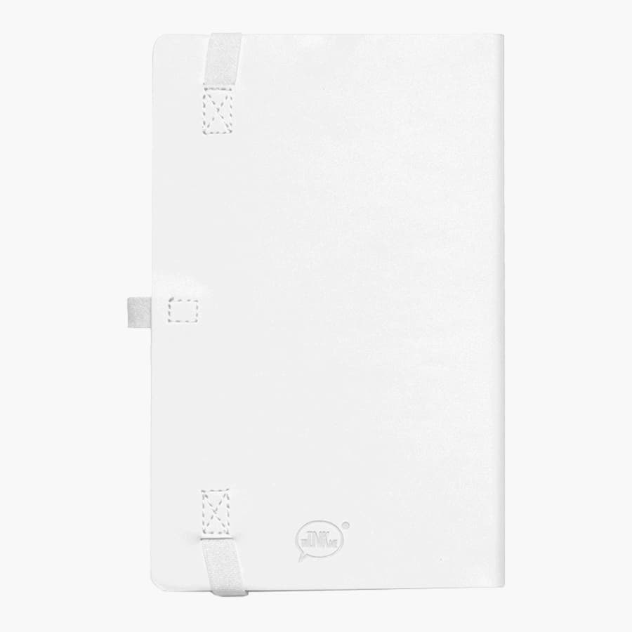 Бизнес-блокнот GRACY на резинке, формат А5, в линейку, белый-2