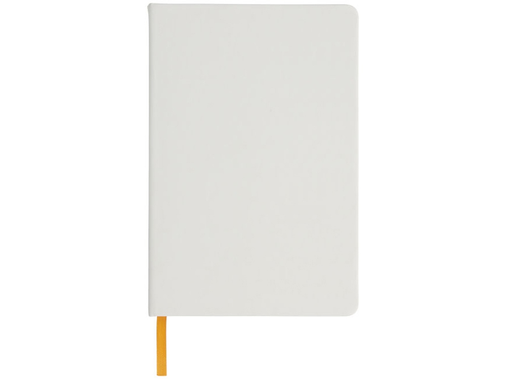 Блокнот Spectrum A5 с белой бумагой и цветной закладкой, белый/оранжевый-2