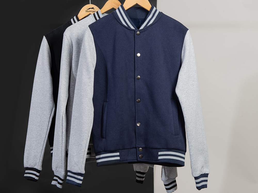 Бомбер Oxford, серый меланж, унисекс-15