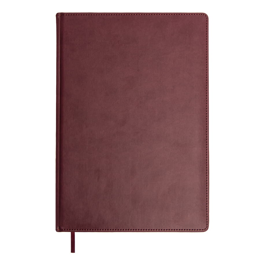 Ежедневник недатированный BLISS, формат А4, в линейку, бордовый-1