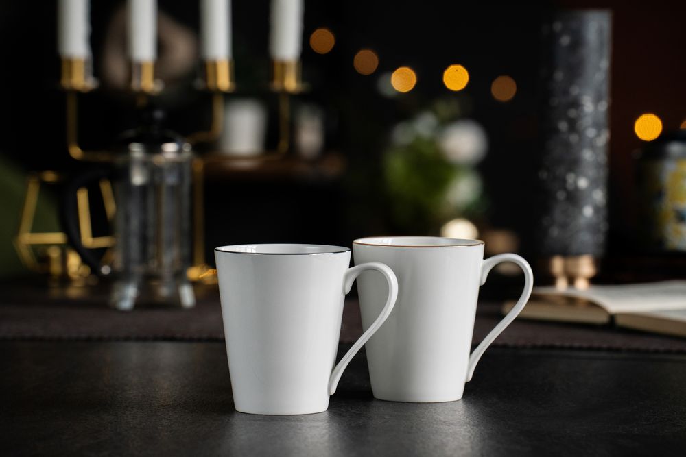 Кружка Select, белая с серебристой отводкой-3