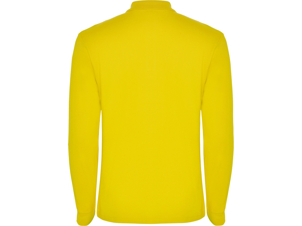 Рубашка поло Estrella мужская с длинным рукавом, желтый-1