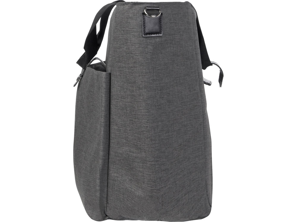 Сумка-холодильник Fabrizio со штопором, серый/черный-8