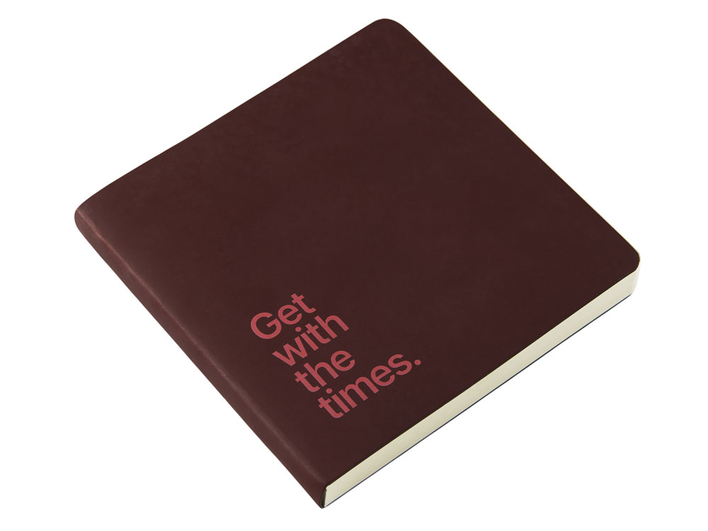 ЕЖЕДНЕВНИК недатированный А5- MEGAPOLIS FLEX QUATTRO (БОРДОВЫЙ) с УФ-печатью-2