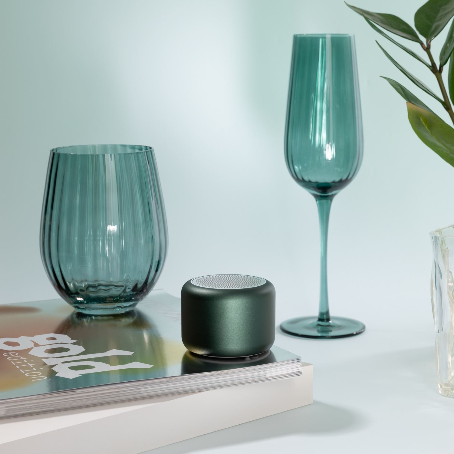 Бокал для шампанского Capri, зеленый-7