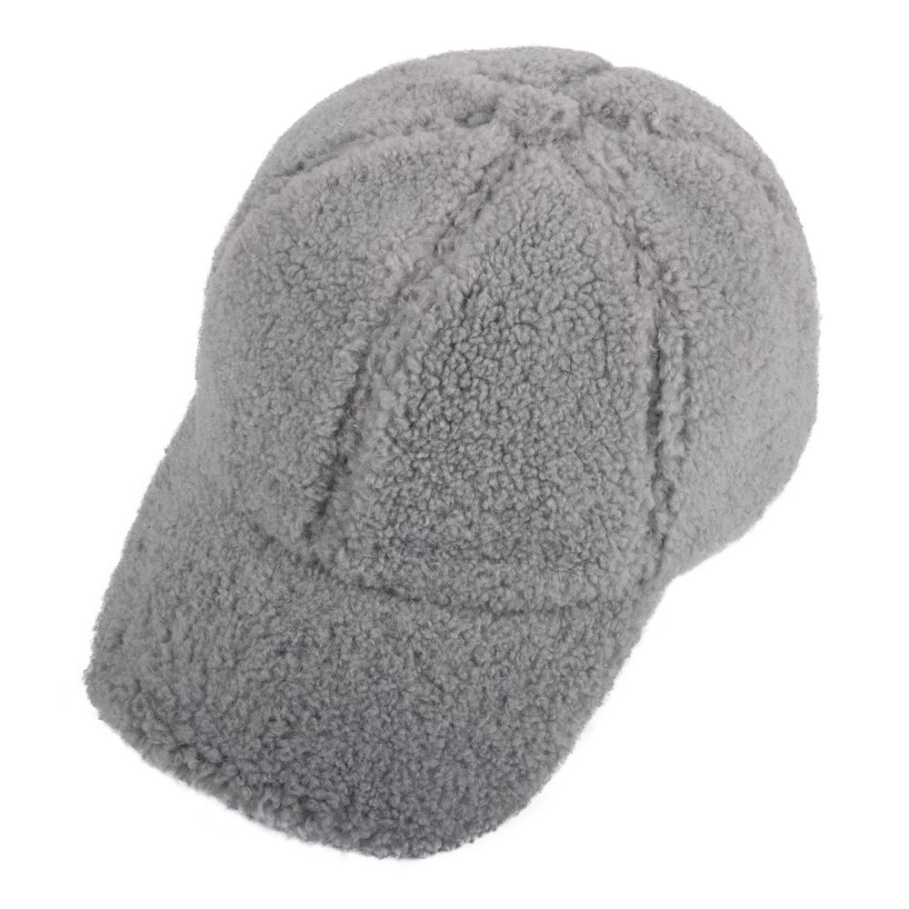 Бейсболка Oblako, утепленная, серая-2