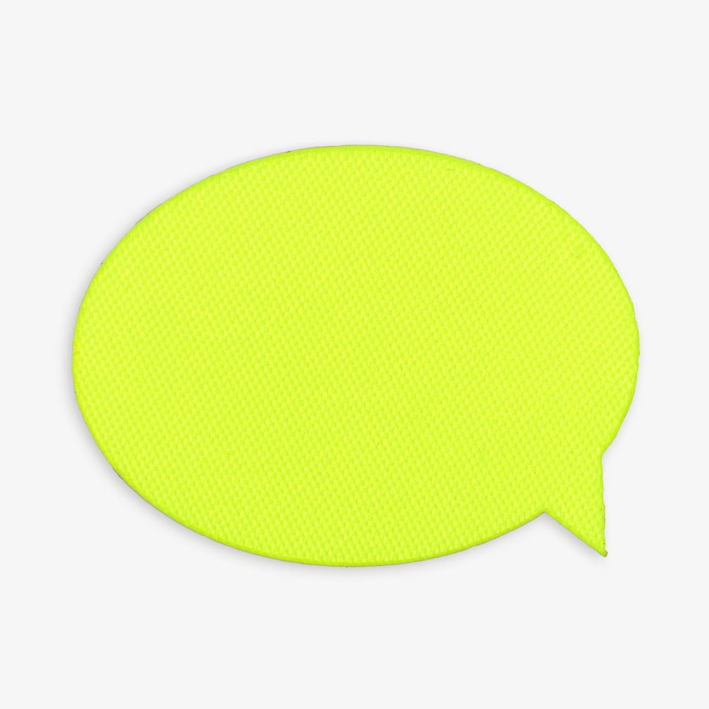 Наклейка тканевая Lunga Bubble, M, желтый неон-1