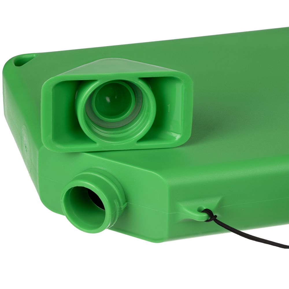 Плоская бутылка для воды Flacon, зеленая-3