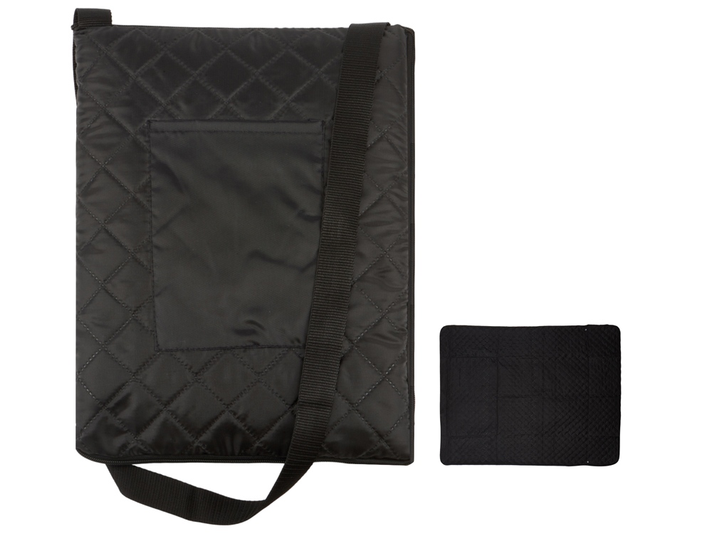 Плед для пикника Ridge, 115 х 140 см, черный-0