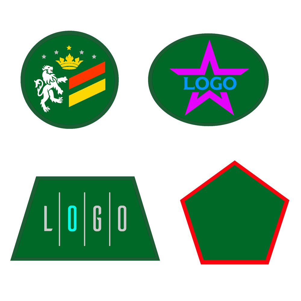 Шеврон из габардина Gabo L, зеленый-1