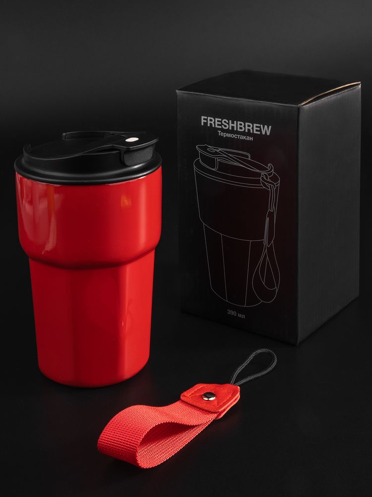 Термостакан Freshbrew, красный-8