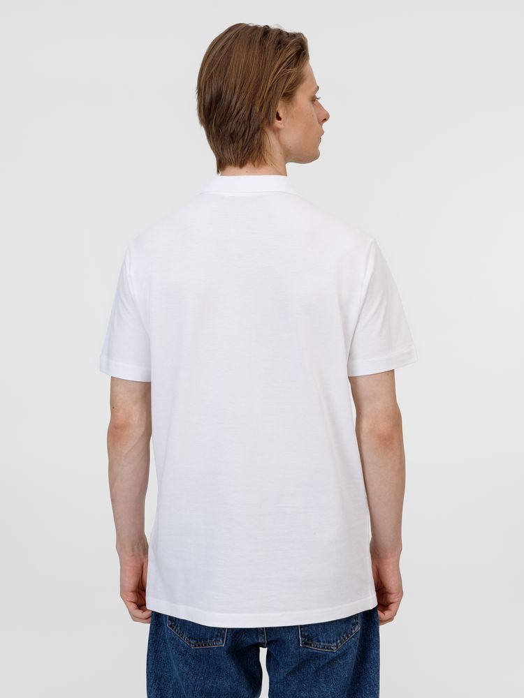 Рубашка поло унисекс Pulse, белая-5