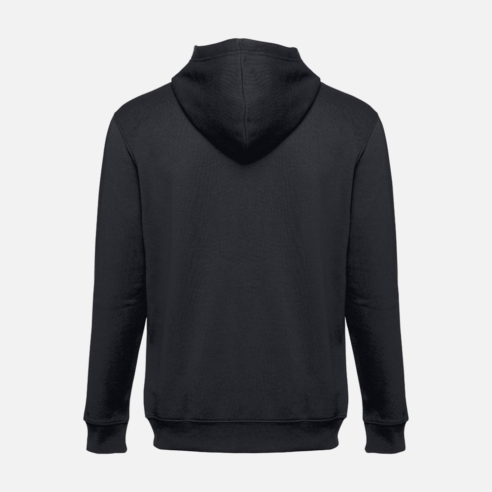 Толстовка мужская на молнии с капюшоном Amsterdam, черная-3