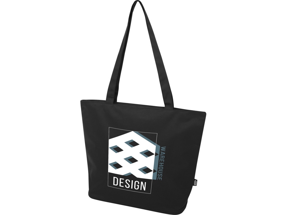 Panama эко-сумка на молнии из переработанных материалов по стандарту GRS объемом 20 л - Черный-5