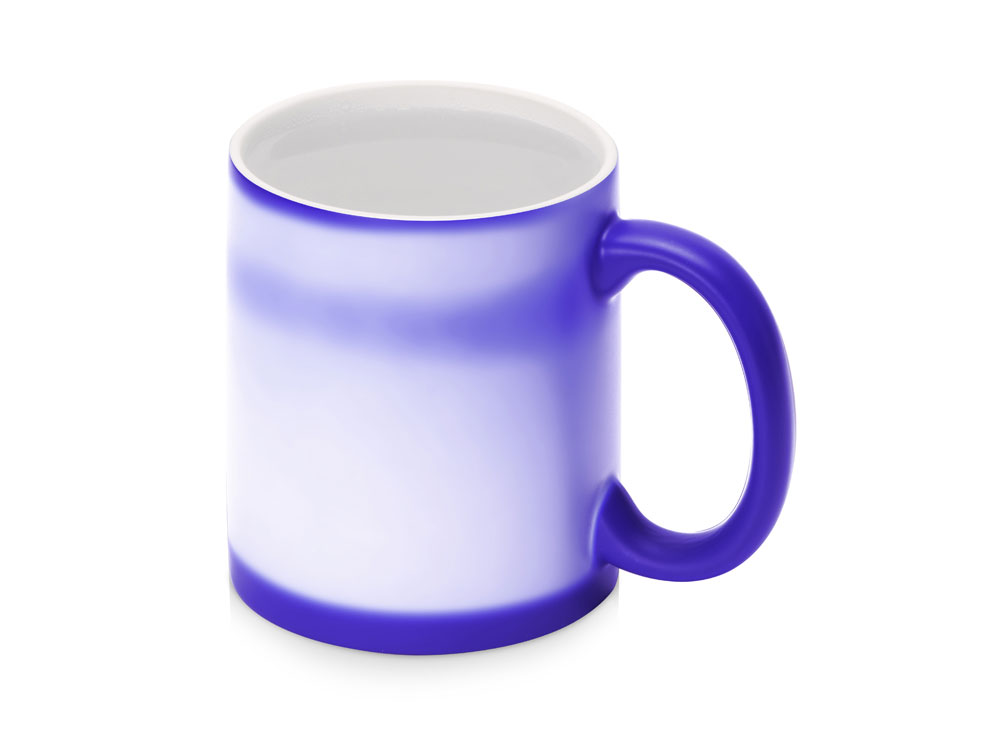 Кружка-хамелеон Magic матовая, синий/белый-7