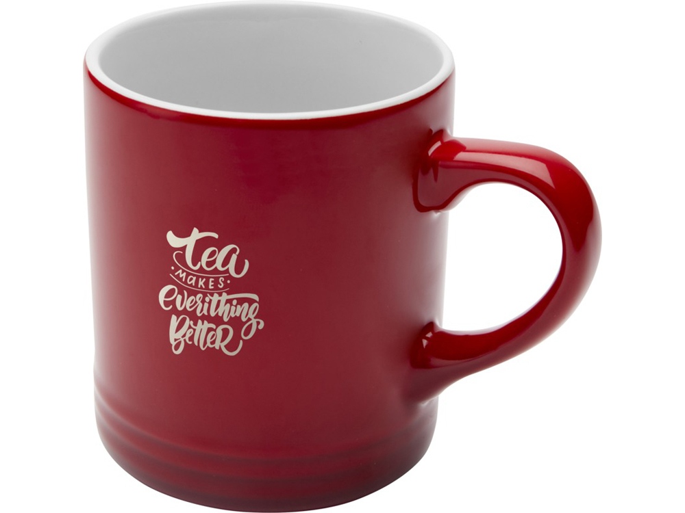 Laguna керамическая кружка объемом 330 мл, красный-3