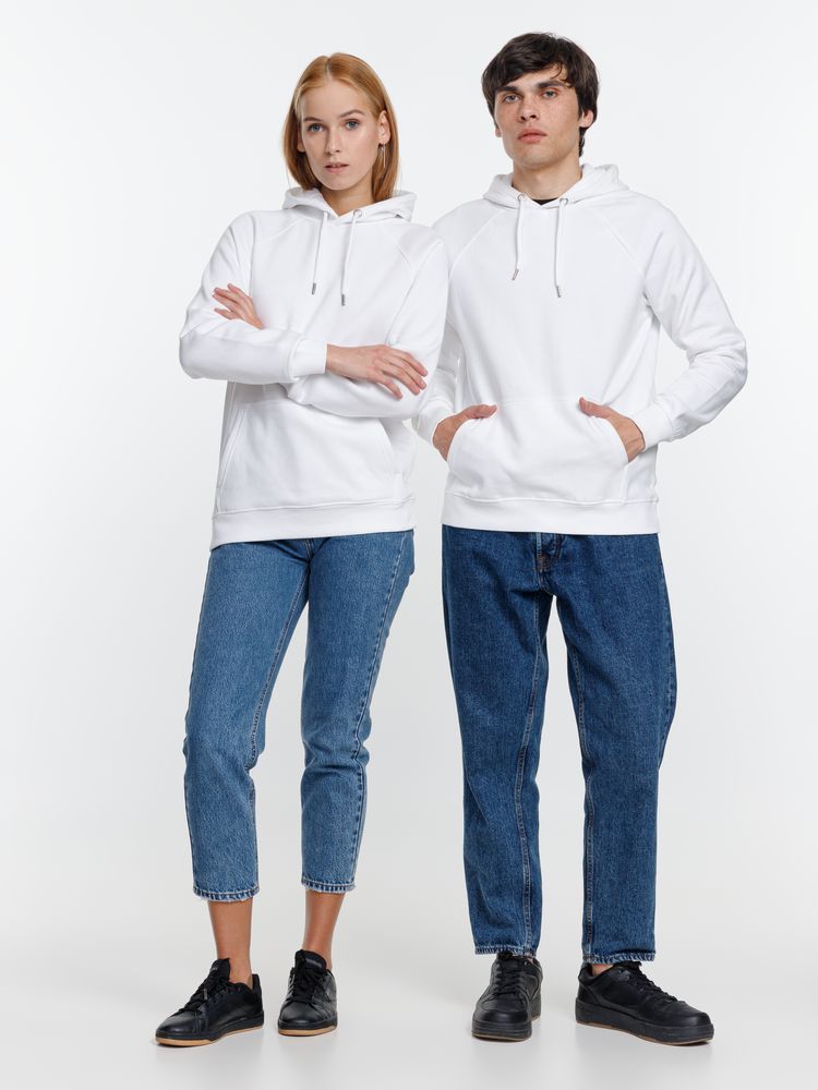 Толстовка унисекс Stellar, белая-13