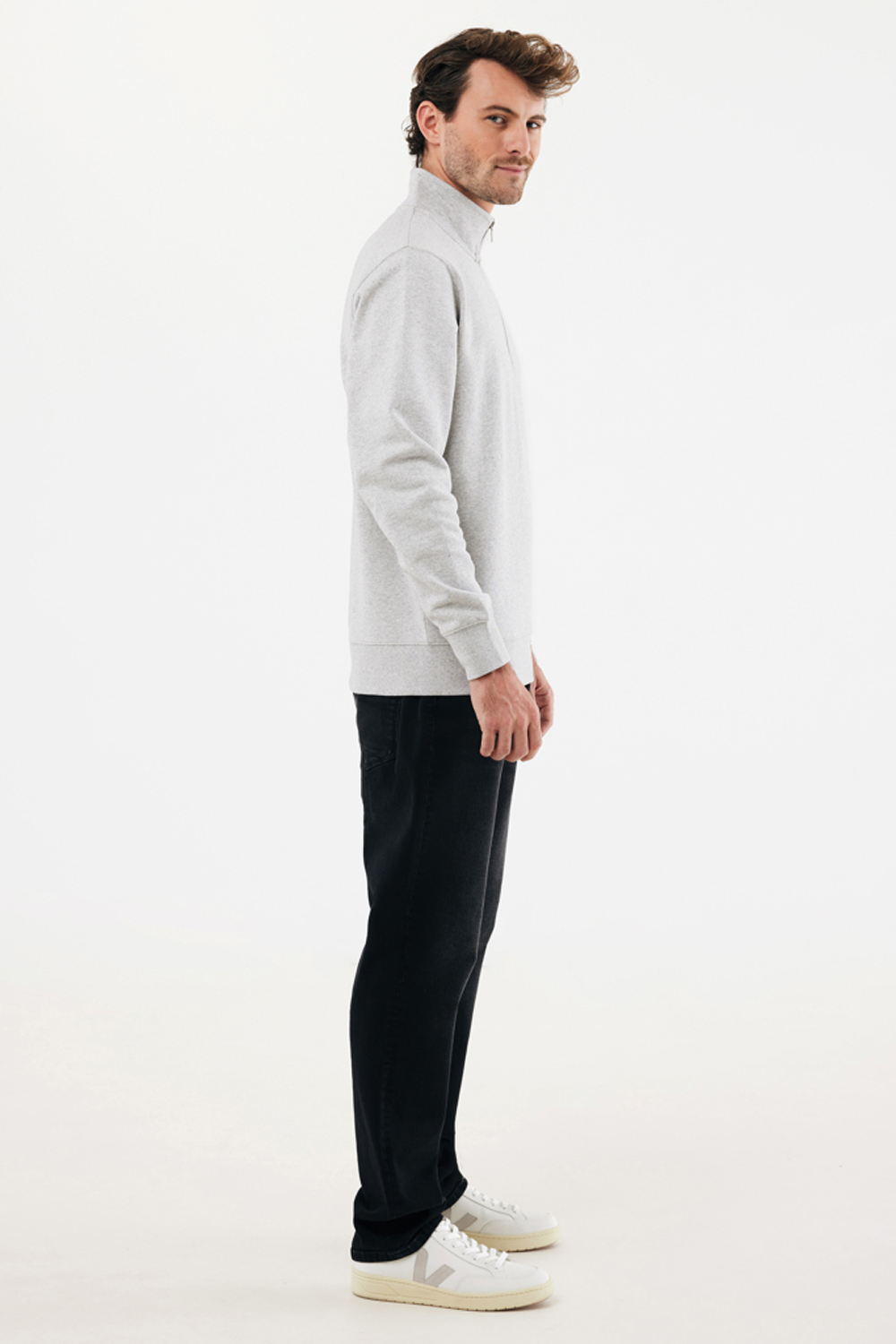 Свитшот на молнии Iqoniq Elgon из переработанного хлопка, 300 г/м²-6