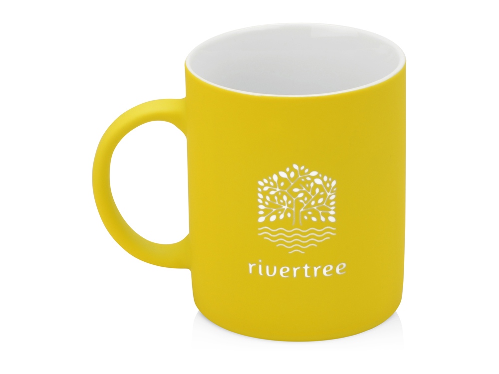 Кружка с покрытием soft-touch Barrel of a Gum, желтый-2