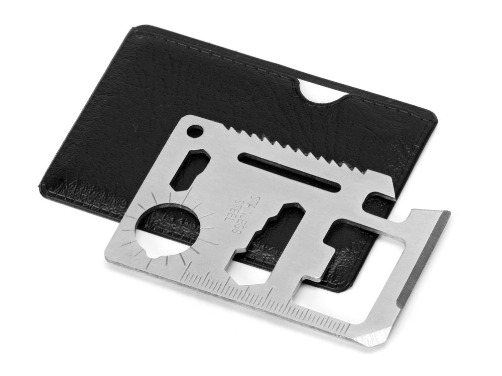 Мультиинструмент в чехле Helper mini, стальной-0