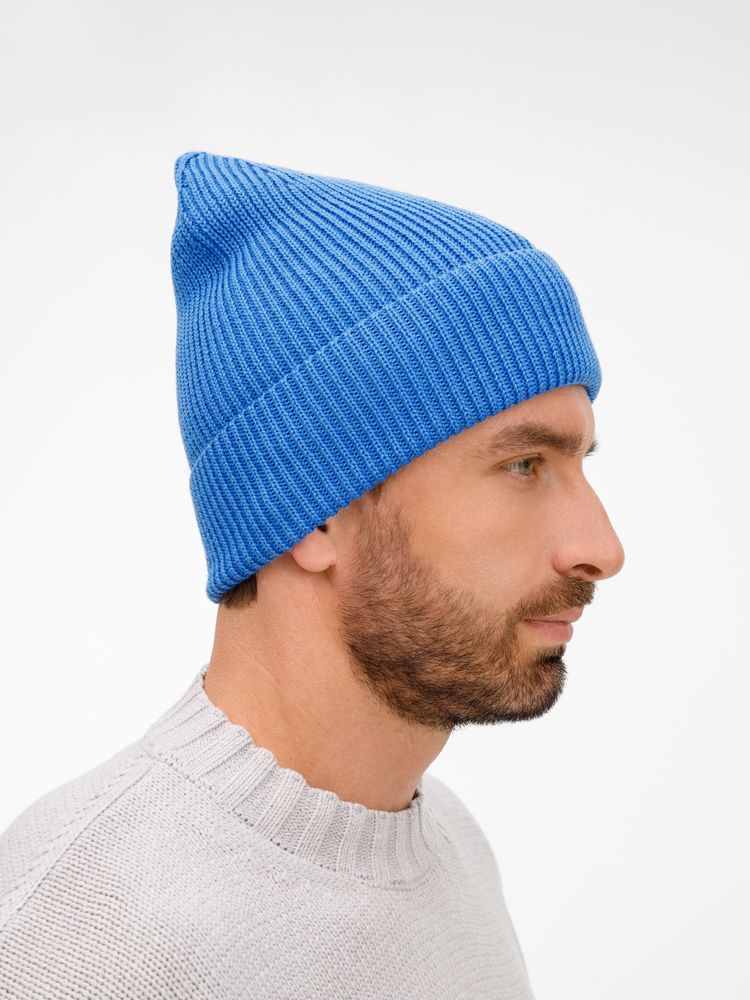 Шапка Nobilis Mono, синяя (аква)-4