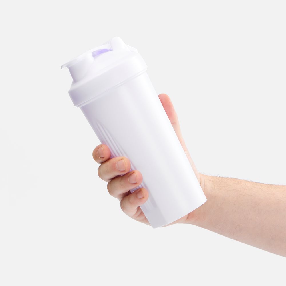 Спортивный шейкер Shake It Easy, белый-3