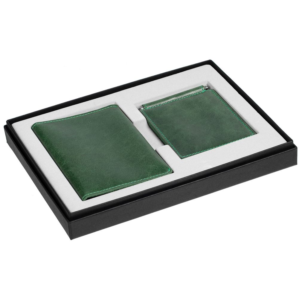 Набор Apache Billfold, темно-зеленый-3