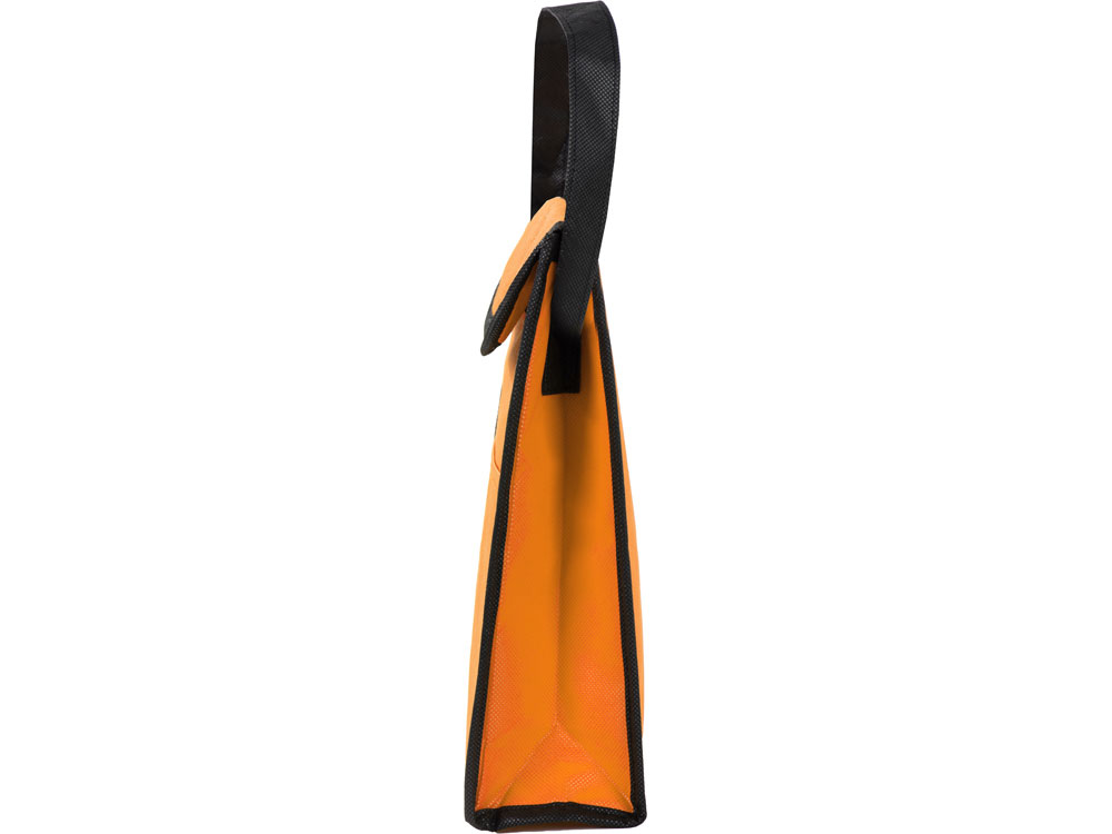 Сумка-холодильник Reviver на липучке из нетканого переработанного материала, оранжевый-4