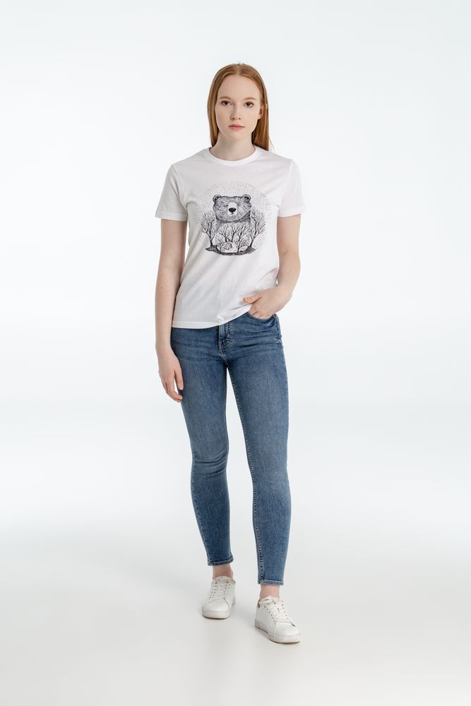 Футболка женская Bear, белая-2