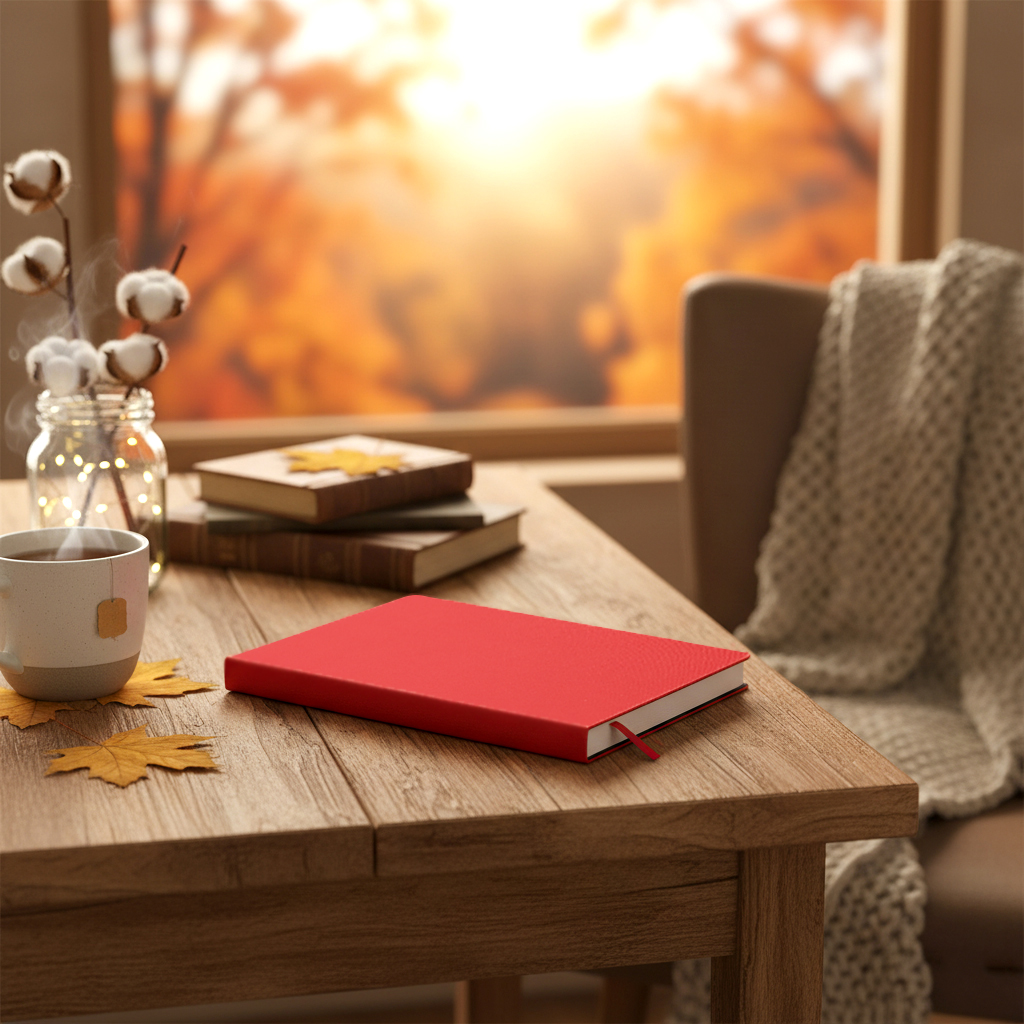 Ежедневник A5 недатированный Stefano в мягком переплёте, Красный-4