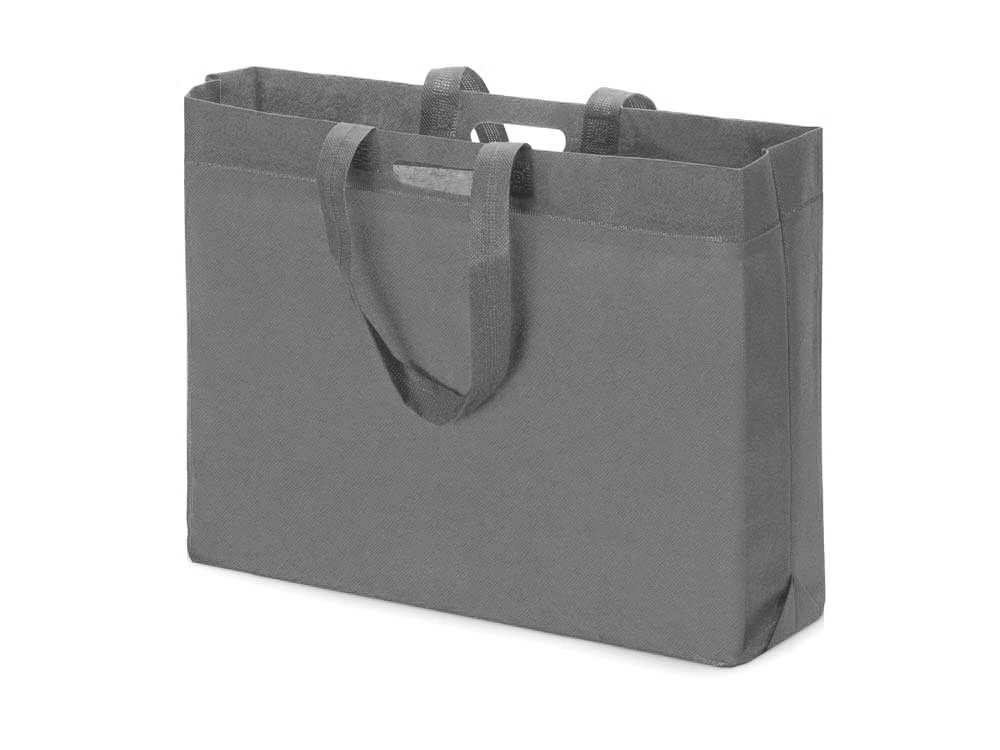 Сумка для покупок из спанбонда Scope, 455*160*380 с ручкой 550/30 мм, графитовый-0