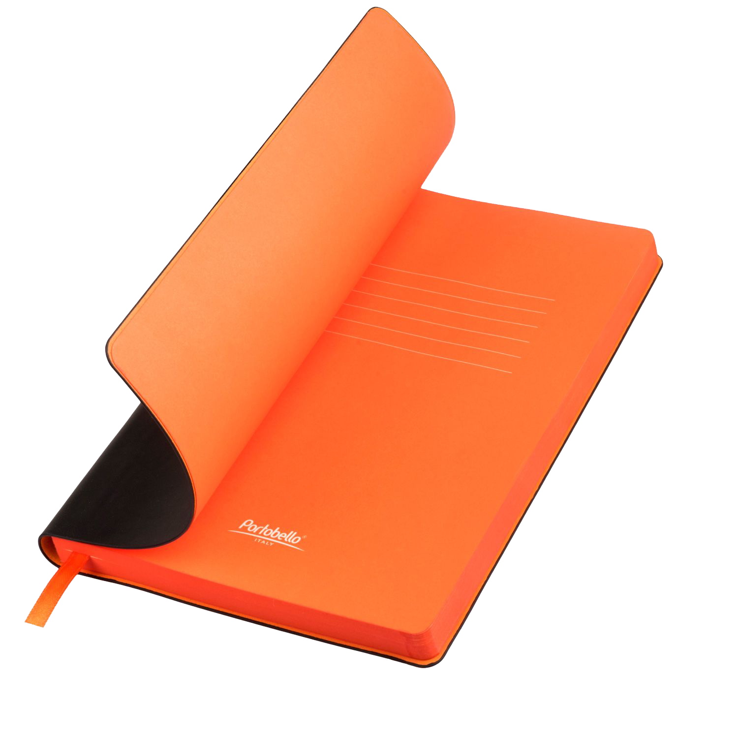 Ежедневник Латте (Latte NEW) недатированный, черный/оранжевый (без упаковки, без стикера)-0