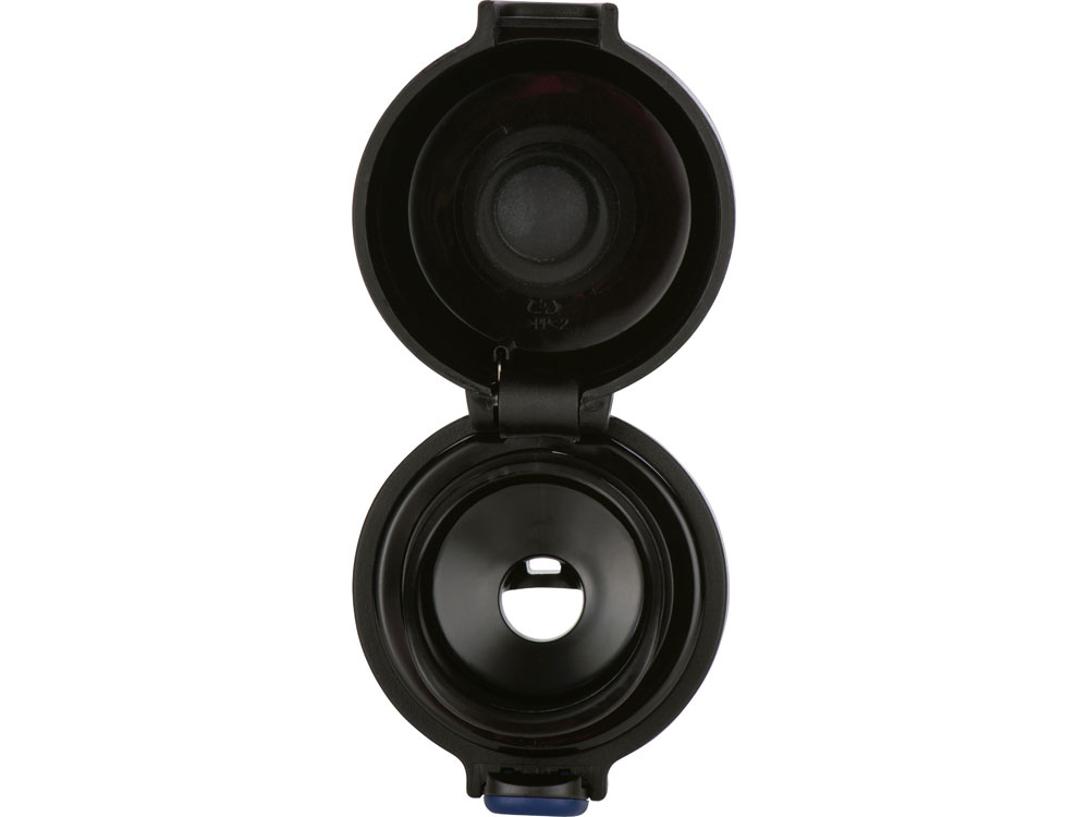 Вакуумная термокружка Waterline c кнопкой Guard, 400 мл, тубус, темно-синий-5