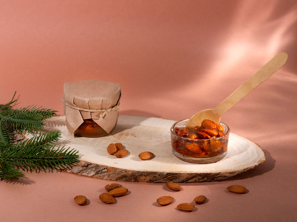 Сувенирный набор Мед с миндалем 120 гр-7